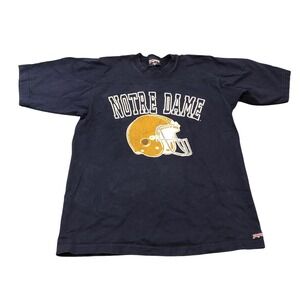 JanSport T-Shirt Mens M Navy Blue Notre Dame Fighting Irish Vintage 90s USA
